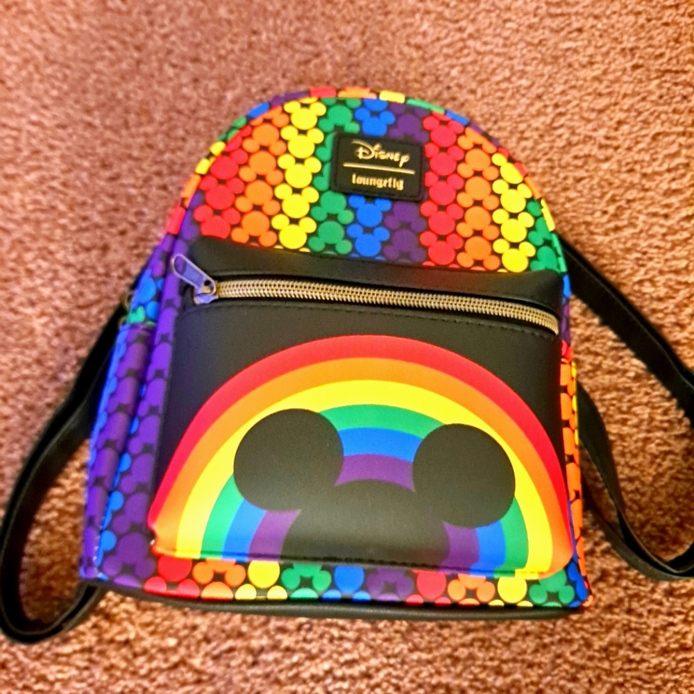 Rainbow Mickey Loungefly Backpack 🌈